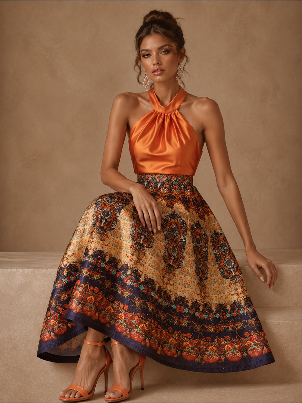 Baroque-Inspired Statement Skirt - Size Small - Picture 1 of 15